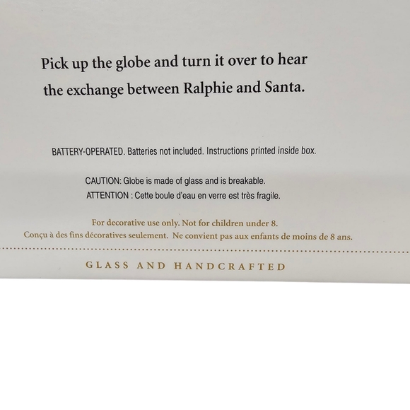 NEW Hallmark Snow Globe A Christmas Story You'll Shoot Yer Your Eye Out Kid! - Picture 5 of 10